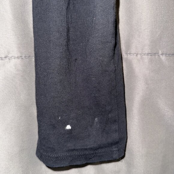 Theory T-Shirt Top Women's Medium Round Neck Long Sleeves Basic Black 97% Cotton - Picture 2 of 12